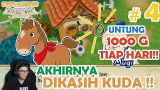 AKHIRNYA DIKASIH KUDA JUGA & TIPS UNTUNG 1000G/HARI (PART 4|Story of Season Friends of Mineral Town)