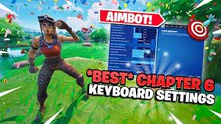 *NEW* BEST Keyboard & Mouse + Controller Settings for INSANE AIM + FAST EDITS Fortnite Chapter 6 