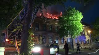 FF  - Großbrand Mehrfamilienhaus Quedlinburg 22 05 2023