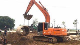 #excavator Collection of excavators, dump truck rollers, construction projects