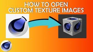 How to import custom texture image - Cinema 4D 2023