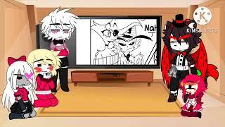 Hazbin hotel react to Alastor 2/? || Hazbin hotel ||