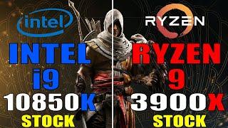 INTEL i9 10850K vs RYZEN 9 3900X || PC GAMES TEST ||