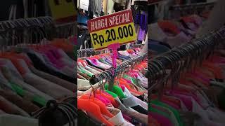 Thrift Store for Imported Second Hand Clothes in Block III, Senen Market Jakarta
