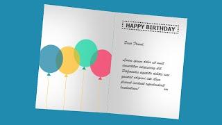 Make Folded Birthday Wish Card With HTML & CSS