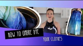 How to Ombre Dip Dye Silk Fabric At Home