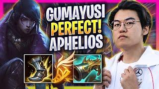 GUMAYUSI PERFECT GAME WITH APHELIOS! - T1 Gumayusi Plays Aphelios ADC vs Ezreal! | Season 2024