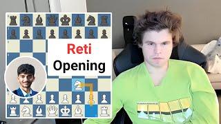 Magnus Carlsen Faces the Reti Opening from Gukesh!