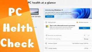 Microsoft PC Health Check App Windows 10