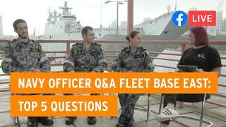 Navy Officer Q&A Fleet Base East: Top 5 Questions