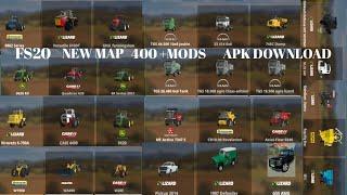 Farming simulator 20 New map 400+ Mods Apk with Download link #FS 20 mod Apk