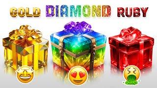 Choose Your Gift!  Gold, Diamond or Ruby  How Lucky Are You? BrainQuiz - LIVE