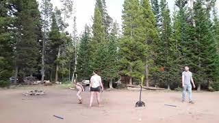 Badminton in the forest