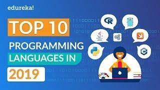 Top 10 Programming Languages In 2019 | Programming Languages To Learn In 2019 | @edurekaIN