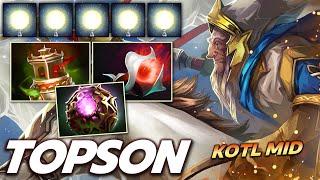 TOPSON [Keeper Of The Light] Annoying Mid Vessel Build Dota 2 (Fullmatch)