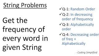String - 19: Get the frequency of every word in given String | Java Implementation