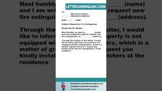 Request Letter for a New Fire Extinguisher – Sample Letter Requesting for New Fire Extinguisher