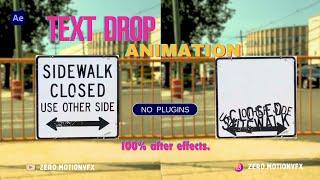 New Trending viral Reel | Sign Board Animation | Falling Letters After Effects