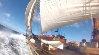 PRIDE OF BALTIMORE II sailing home 2016