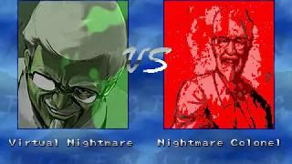 【Mugen】Virtual Nightmare vs Nightmare Colonel (Both 11p) (Both sides)