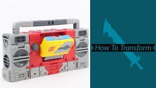 How To Transform: Transformers Studio Series 86 Voyager Class Blaster & Eject