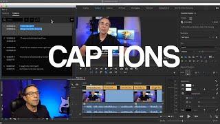 How to Add Captions in Premiere Pro 2021 - New Speech to Text Auto Transcription