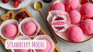 Strawberry  Mochi / How to make Mochi / Mochi Recipe