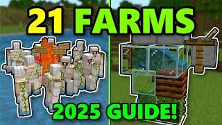 21 BEST Minecraft Bedrock 1.21 FARMS | 2025 FULL GUIDE!