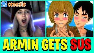 Omegle, but Eren and Armin make it REALLY SUS... (VRChat VR)