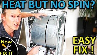 Dryer Heating But NOT Spinning? - Here's How To FIX IT - EASY!
