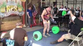 Team Gaglione Strength Coach Eric Prush pulls a 700 pound deadlift