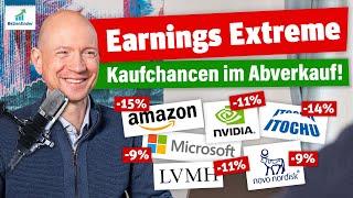 Earnings Extreme! 3 Kaufchancen im Abverkauf!