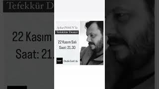 Aykut TOSUN’ la “Tefekkür Denizi” 22 Kasım Salı Saat 21.30’ da Studio Canlı’ da…