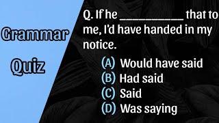 Grammar Quiz with explanations/English grammar quiz with explanations