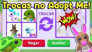 FAZENDO TROCAS NO ADOPT ME! 