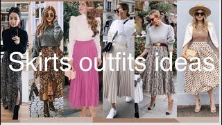 How to wear a skirt | skirts outfits ideas | 2024| how to look good in midi skirts