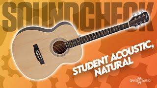 SOUNDCHECK Student Acoustic Guitar by Gear4music, Natural | Gear4music Guitars