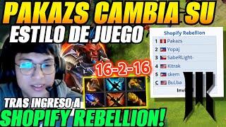 PAKAZS sorprende con nuevo estilo de juego tras su INGRESO A SHOPIFY REBELLION!