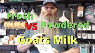 Goats Milk in Soap Making - Fresh vs Powdered- Is there really a difference? Plus another giveaway!