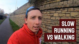 Slow running vs walking
