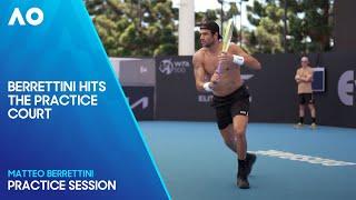 Matteo Berrettini Practice Session | Australian Open 2025