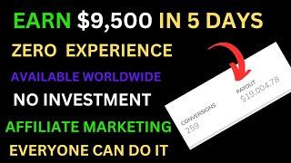 Make 9,500 In 6 Days With Cheap Affiliate Marketing | Cheap Traffic | Digital Marketing Income.