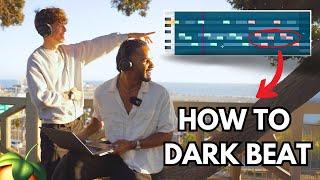 Making a DARK Beat by the BEACH  | LA Collab w/ @LifeStyleDidIt