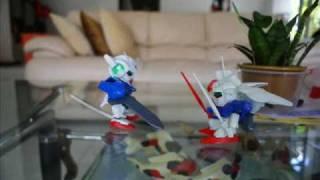 SD gundam stop motion 'no sound'