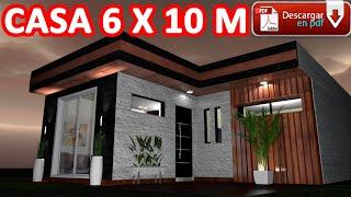 Casa 6 x 10 m / House 6 x 10 m / Rumah 6 x 10 m