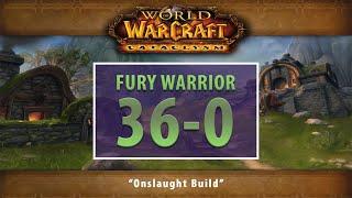 Fury Warrior 36-0 BGs (Onslaught Build) - PVP WoW Dragonflight 10.0.7