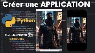 Création d'une APPLICATION Python | Portfolio Carousel PHOTO