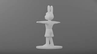  3D Animation  Greyscale Render 