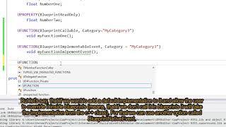 UE4 C++ & Blueprint tutorial PAR 2: Functions and Events