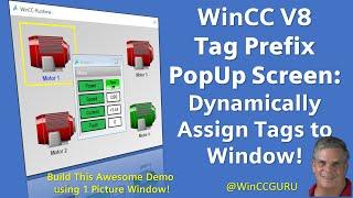 WinCC V8 Tip 9: WinCC Tag Prefix example! Create Reusable Displays! ‍️ #WinCCGURU